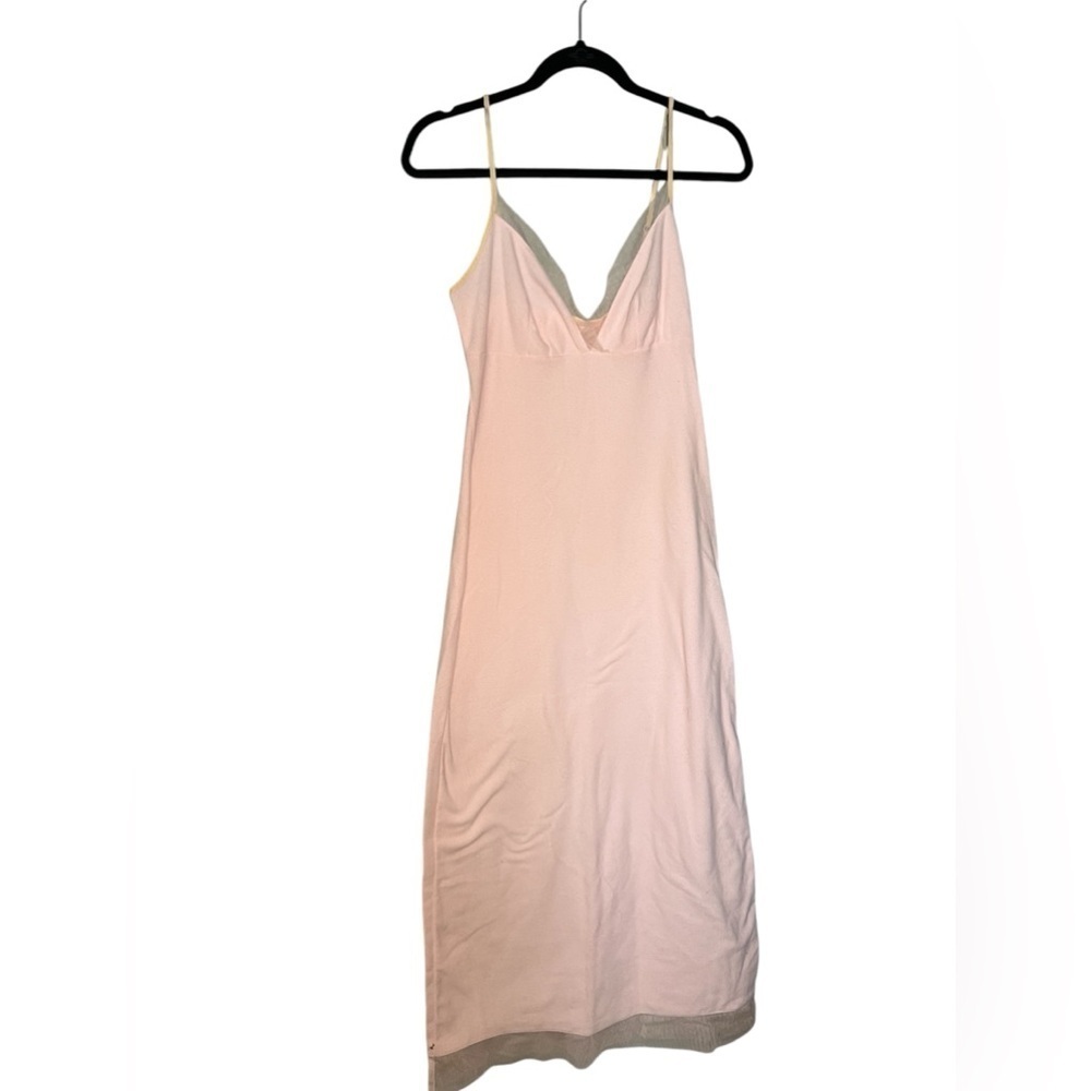 Victoria's Secret light pink terry cloth long nightgown romantic classic